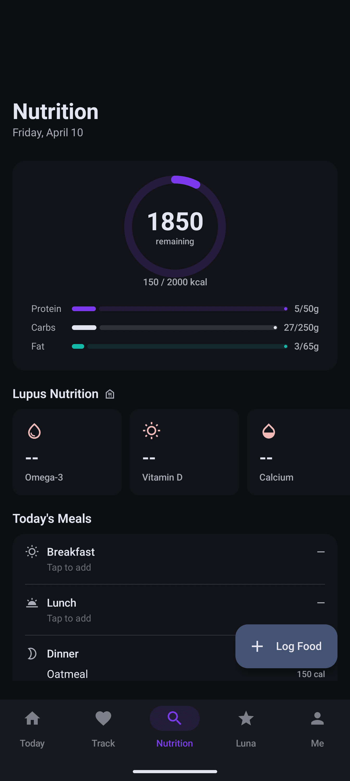 Nutrition on Android